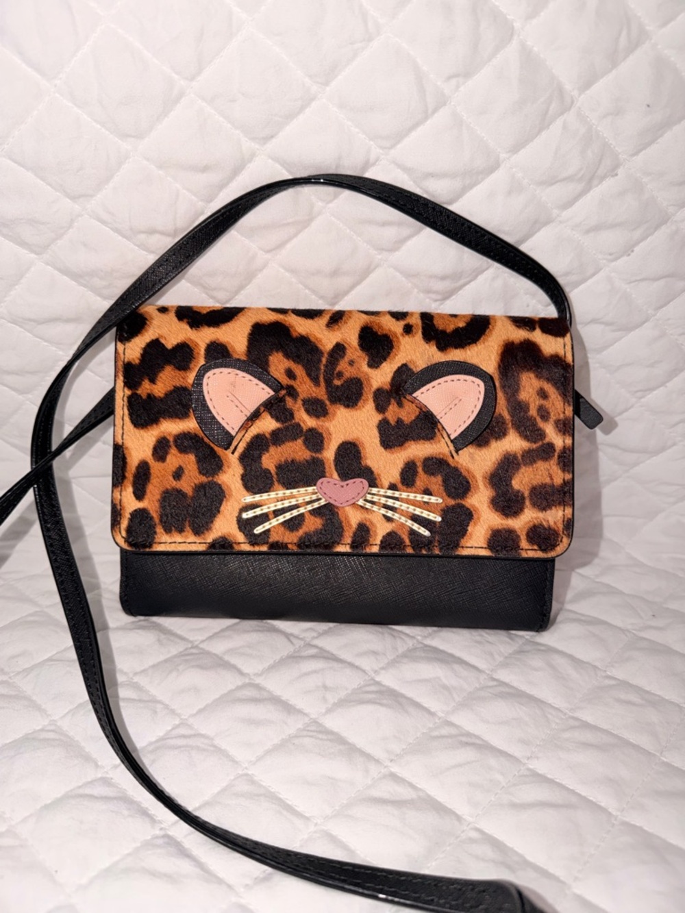 Kate Spade New York run wild Leopard print purse
